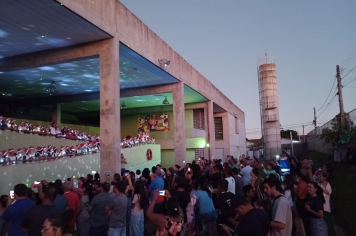 Foto - Cantata de natal da EMEF Francisco Marins em Rubião Júnior