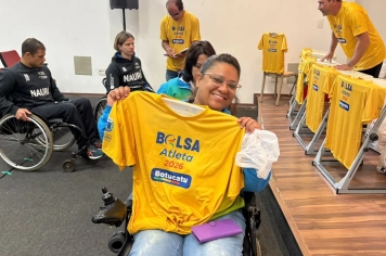 Foto - Bolsa Atleta - Entrega das camisetas 2026