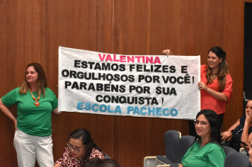 Foto - Premiação da Olimpíada Literária da Língua Portuguesa e da 1ª Olimpíada de Matemática