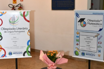 Foto - Premiação da Olimpíada Literária da Língua Portuguesa e da 1ª Olimpíada de Matemática