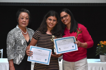 Foto - Premiação da Olimpíada Literária da Língua Portuguesa e da 1ª Olimpíada de Matemática