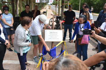 Foto - Prefeitura entrega primeira ciclovia rural as margens da Avenida Odilon Cassetari, que liga a Rodovia Gastão Dal Farra.