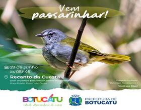 Junho na Cuesta: Vem Passarinhar com a gente em Botucatu