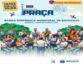Banda Sinfônica Municipal abre temporada 2025 com concerto na Praça do Bosque