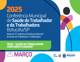 1ª Conferência Municipal de Saúde do Trabalhador e Trabalhadora será no dia 25 de março