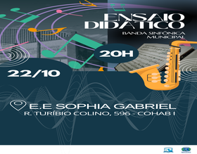 Ensaio Didático da Banda Sinfônica Municipal acontece na Escola Sophia Gabriel