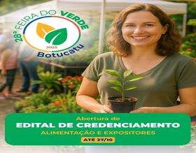 Feira do Verde 2025 está com inscrições abertas para o edital de credenciamento