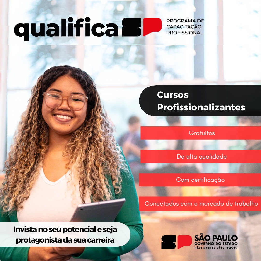 Qualifica SP está com inscrições abertas para cursos gratuitos