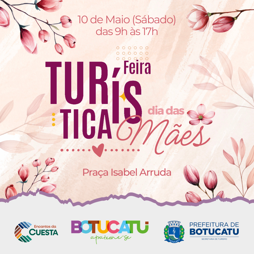 Turismo abre inscrições para Feira Turística do Dia das Mães