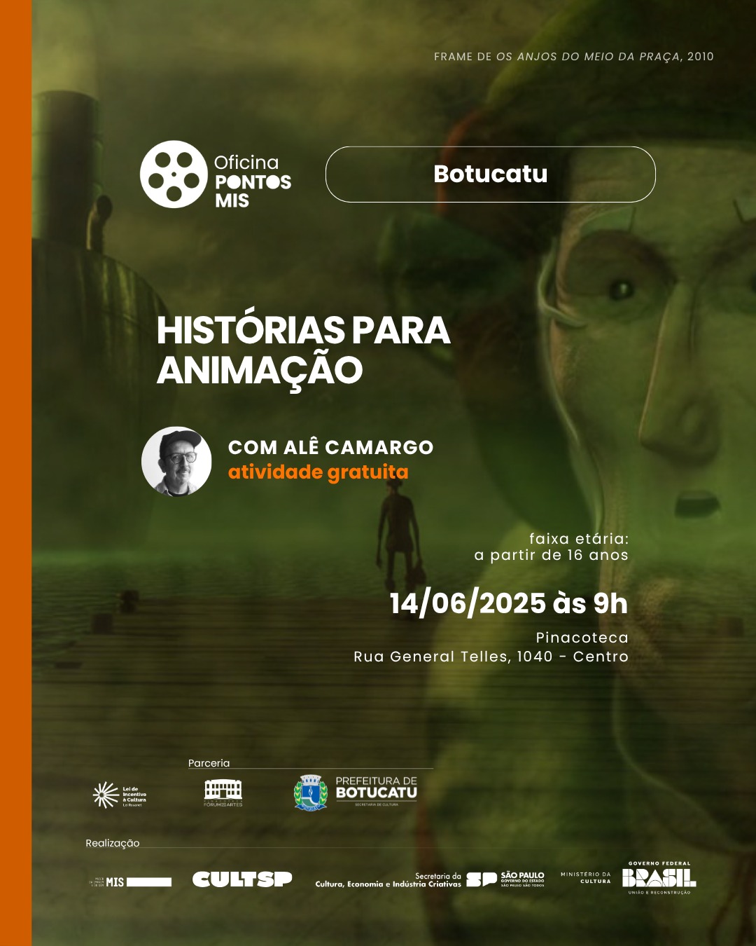 Cultura promove Oficina Pontos MIS: Histórias para Animação neste sábado, 14