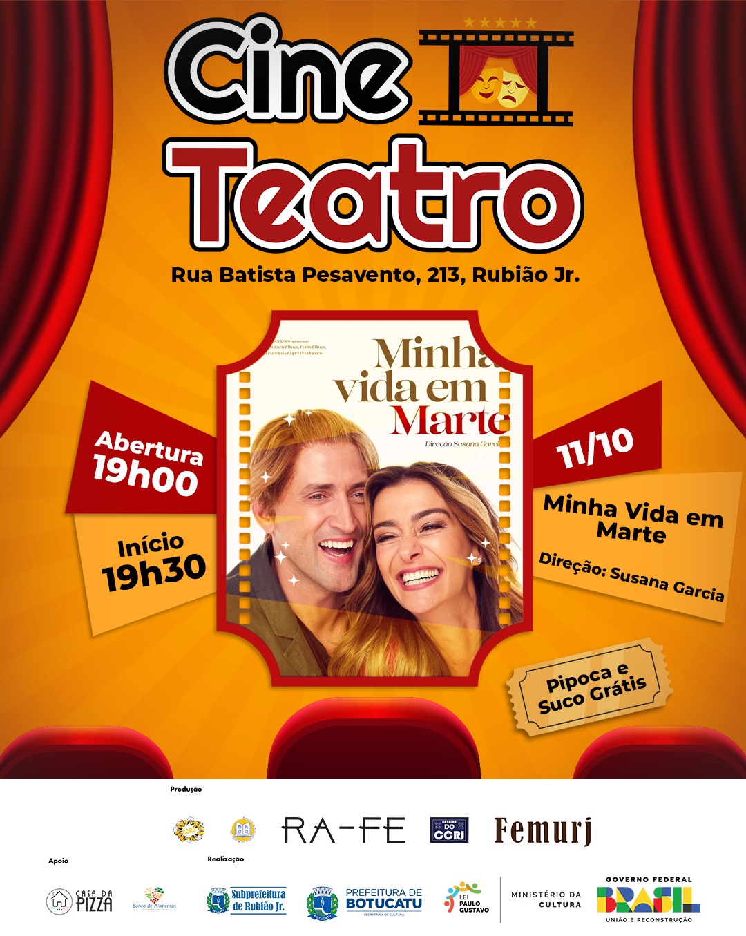 Cine Teatro apresenta o filme Minha Vida em Marte