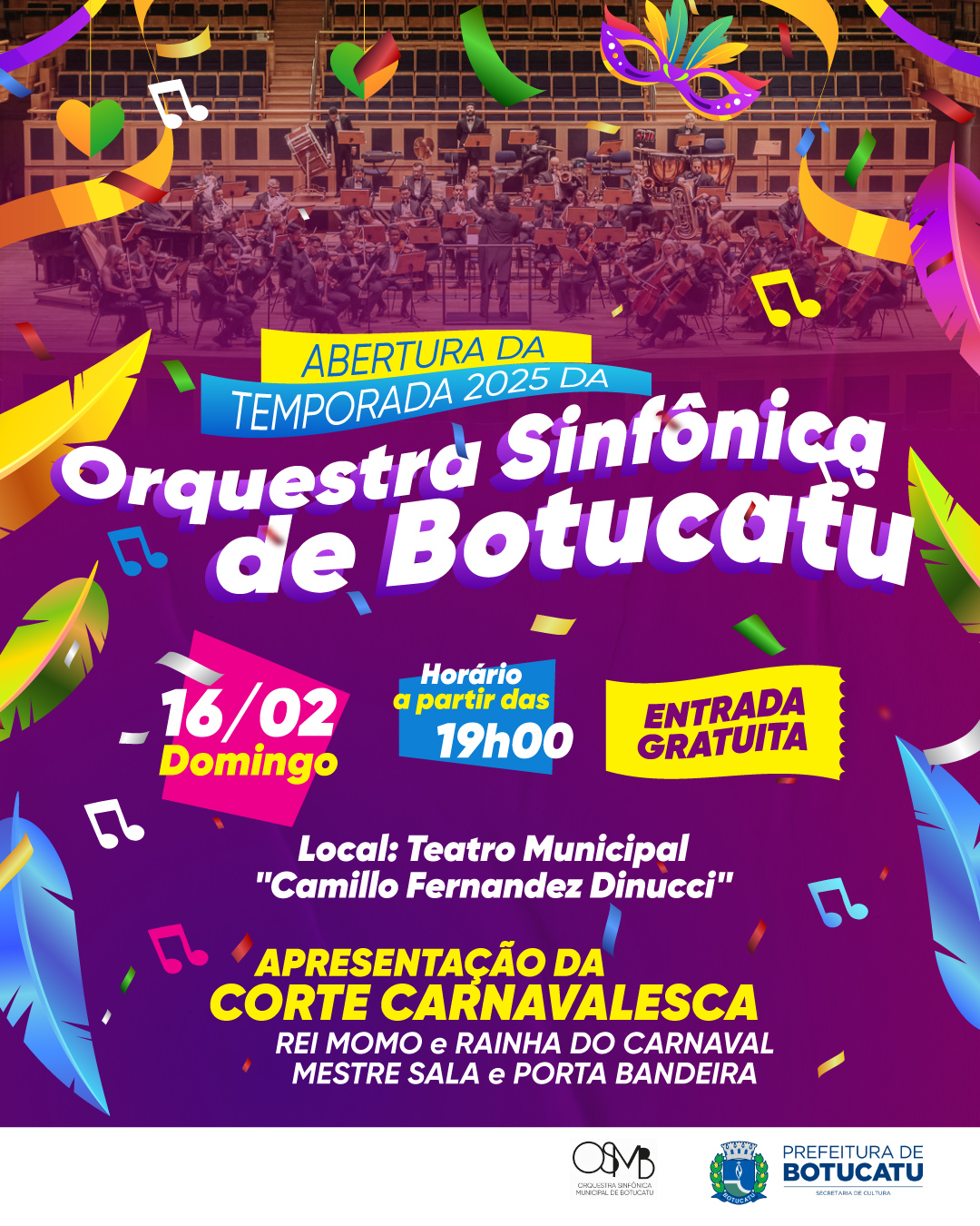 Orquestra Sinfônica Municipal de Botucatu abre temporada 2025 com espetáculo especial