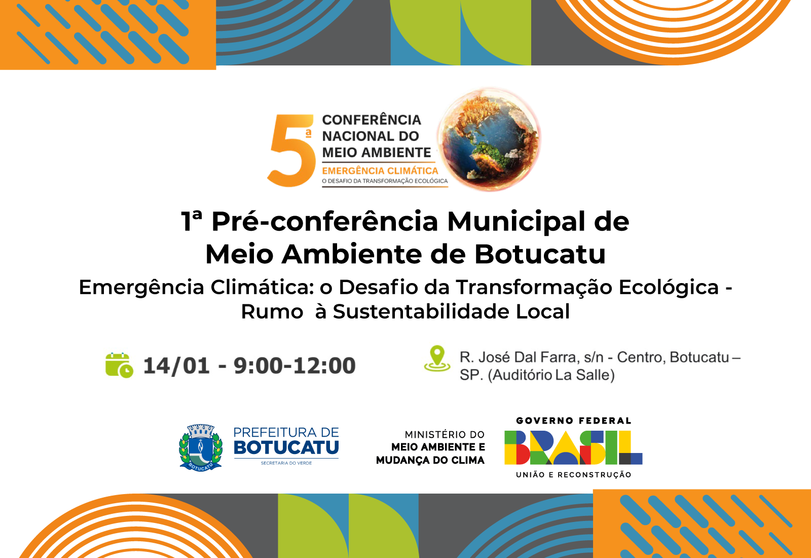 Secretaria do Verde realizará 1ª Pré-Conferência Municipal do Meio Ambiente de Botucatu