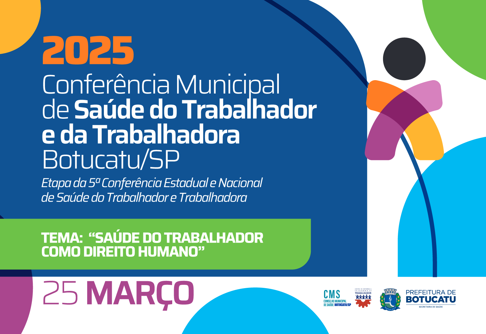 1ª Conferência Municipal de Saúde do Trabalhador e Trabalhadora será no dia 25 de março