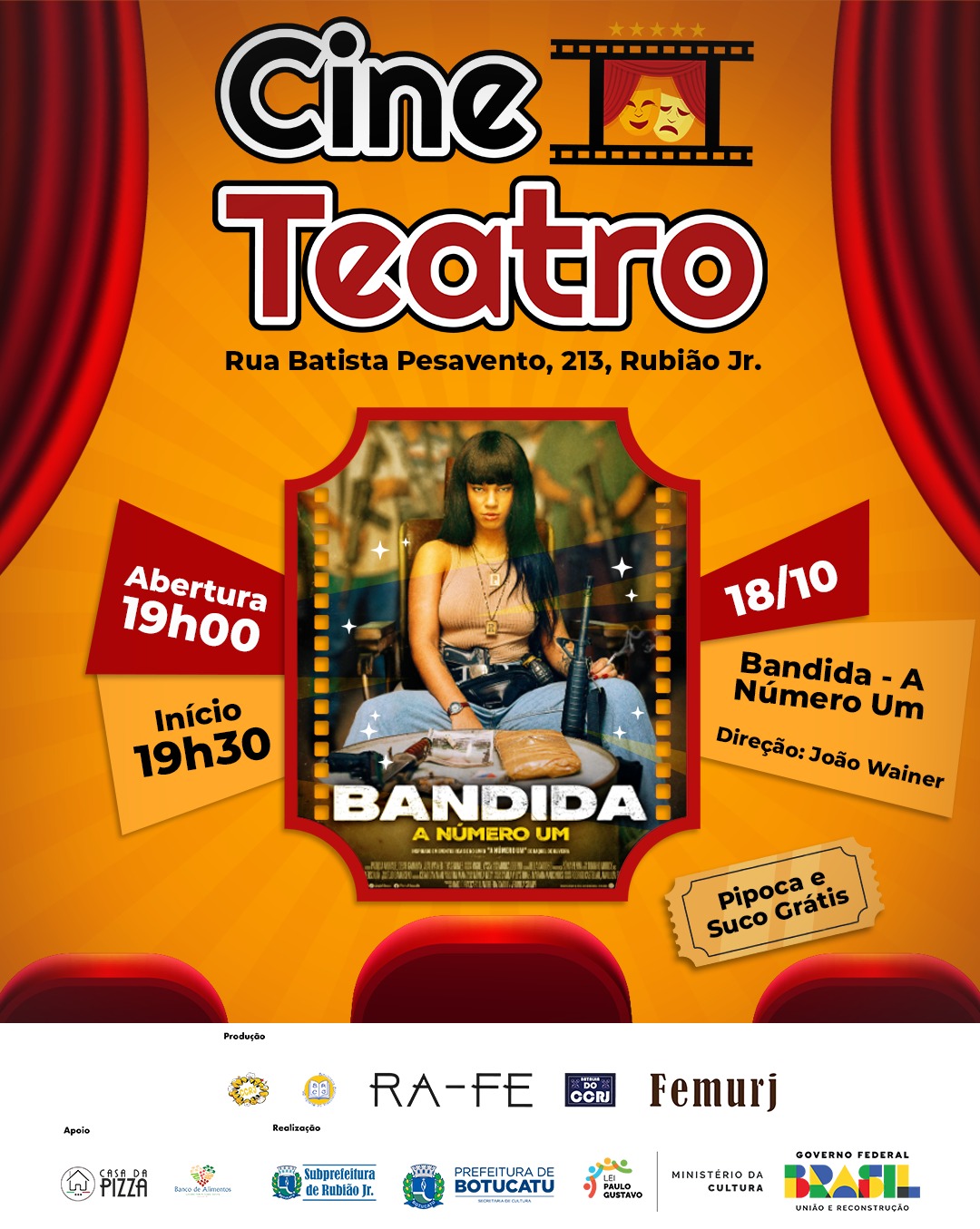 Cine Teatro apresenta o Filme Bandida - A Número Um