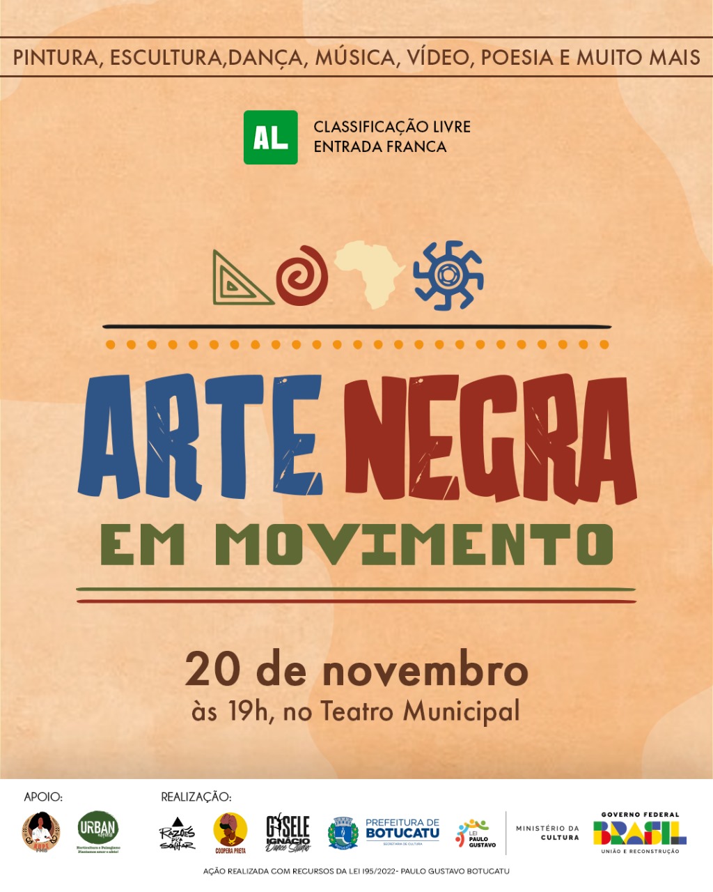 Arte Negra em Movimento celebra a Cultura e Resistência em Botucatu